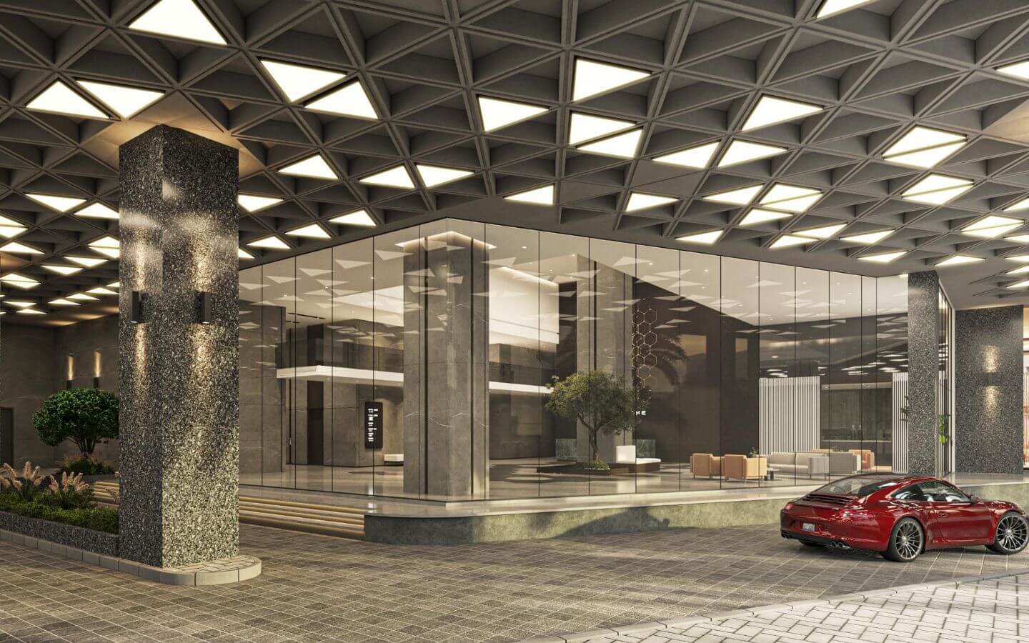 Convenient pick and drop point at Faisal One Metropole Near Shahra-e-Faisal Karachi, designed for easy access to premium office spaces offered by MaxX Capitals Real Estate Experts.